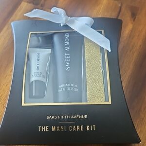 Saks Fifth Avenue Sweet Almond Mani Care Kit.